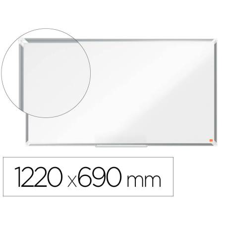 PIZARRA BLANCA MARCA NOBO PREMIUM PLUS ACERO LACADO FORMATO PANORAMICO 55" MAGNETICA 1220X690 MM