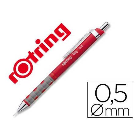 PORTAMINAS ROTRING TIKKY 0,5 MM COLOR ROJO