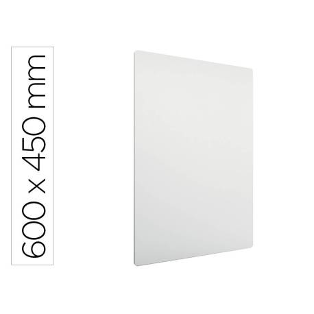 PIZARRA BLANCA MARCA NOBO MODULAR SIN MARCO ACERO MAGNETICA 600X450 MM