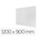 PIZARRA BLANCA MARCA NOBO INFINITY SIN MARCO ACERO LACADO MAGNETICO 1200X900 MM