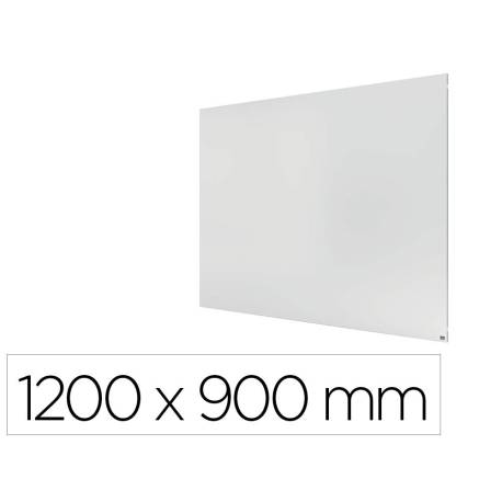 PIZARRA BLANCA MARCA NOBO INFINITY SIN MARCO ACERO LACADO MAGNETICO 1200X900 MM