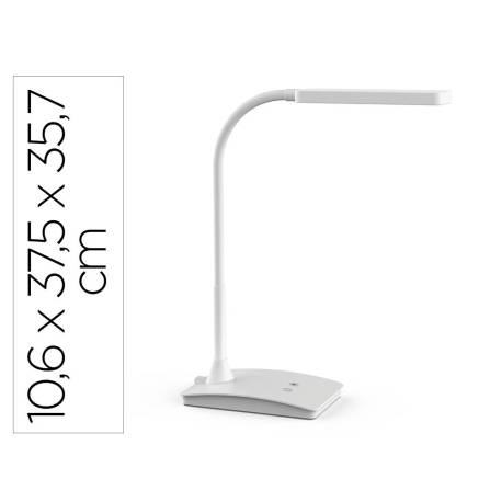 LAMPARA DE ESCRITORIO MAUL LED PEARLY TRES NIVELES INTENSIDAD BLANCO 106X375X357 MM