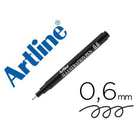 ROTULADOR MARCA ARTLINE CALIBRADO MICROMETRICO NEGRO ILLUSTRATION PEN EK-286ILN PUNTA POLIACETAL 0,6MM