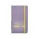 CUADERNO CON GOMILLA ANTARTIK NOTES TAPA BLANDA DIN A6 RAYAS MORADO Y AMARILLO 100 HOJAS 80 GR FSC