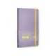 CUADERNO CON GOMILLA ANTARTIK NOTES TAPA BLANDA A6 HOJAS LISAS MORADO Y AMARILLO 100 HOJAS 80 GR FSC