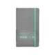 CUADERNO CON GOMILLA ANTARTIK NOTES TAPA BLANDA DIN A6 CUADRICULA GRIS Y TURQUESA 100 HOJAS 80 GR FSC