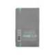 CUADERNO CON GOMILLA ANTARTIK NOTES TAPA BLANDA DIN A6 RAYAS GRIS Y TURQUESA 100 HOJAS 80 GR FSC