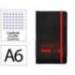 CUADERNO CON GOMILLA ANTARTIK NOTES TAPA BLANDA DIN A6 CUADRICULA NEGRO Y ROJO 100 HOJAS 80 GR FSC