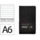 CUADERNO CON GOMILLA ANTARTIK NOTES TAPA BLANDA DIN A6 RAYAS NEGRO 100 HOJAS 80 GR FSC