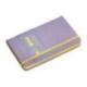 CUADERNO CON GOMILLA ANTARTIK NOTES TAPA DURA DIN A6 HOJAS CUADRICULA MORADO Y AMARILLO 100 HOJAS 80 GR FSC