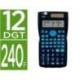 CALCULADORA LIDERPAPEL CIENTIFICA XF32 12 DIGITOS 240 FUNCIONES CON TAPA SOLAR Y PILAS AZUL 156X85X20