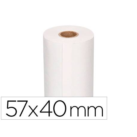 Rollo Termico para Sumadoras 57x40x11mm 58g/m2 Mandril 12mm