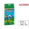 Lapices de Colores Alpino Hexagonales Caja 12 lapices largos