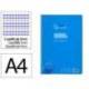 CUADERNO ESPIRAL LIDERPAPEL DIN A4 PAUTAGUIA TAPA PLASTICO 80H 90GR CUADRO PAUTADO 3MM CON MARGEN AZUL