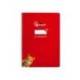 CUADERNO ESPIRAL LIDERPAPEL DI N A4 PAUTAGUIA TAPA DURA 80H 90 GR CUADRO PAUTADO 3MM COLOR ROJO