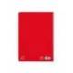 CUADERNO ESPIRAL LIDERPAPEL DI N A4 PAUTAGUIA TAPA DURA 80H 90 GR CUADRO PAUTADO 3MM COLOR ROJO