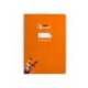 CUADERNO ESPIRAL LIDERPAPEL DIN A4 PAUTAGUIA TAPA DURA 80H 90 GR CUADRO PAUTADO 2,5MM NARANJA