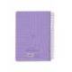 AGENDA ESPIRAL LIDERPAPEL SYROS A5 2025 DIA PAGINA MORADO PAPEL 60 GR