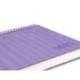 AGENDA ESPIRAL LIDERPAPEL SYROS A5 2025 DIA PAGINA MORADO PAPEL 60 GR