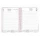 AGENDA ESPIRAL LIDERPAPEL SYROS A5 2025 DIA PAGINA ROSA PAPEL 60 GR