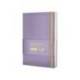 CUADERNO CON GOMILLA ANTARTIK NOTES TAPA DURA DIN A5 HOJAS CUADRICULA MORADO Y AMARILLO 100 HOJAS 80 GR FSC