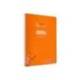 CUADERNO ESPIRAL LIDERPAPEL DIN A4 PAUTAGUIA TAPA PLASTICO80H 90GR CUADRO PAUTADO 3MM CON MARGEN NARANJA