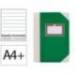 LIBRO CARTONE COSIDO FERNANDES FLECHA DIN A4+ RAYADO HORIZONTAL 50 HOJAS 100 GR COLOR VERDE