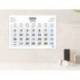 CALENDARIO PARED MARCA LIDERPAPEL CLASICO 2025 LOMO ENGOMADO 44X32 CM PAPEL 105 GR