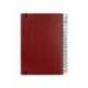 AGENDA ESPIRAL LIDERPAPEL OLBIA A5 2025 DIA PAGINA ROJO PAPEL 60 GR