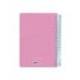 AGENDA ESPIRAL LIDERPAPEL CLAS SIC DIN A6 2025 SEMANA VISTA COLOR ROSA PAPEL 70 GR