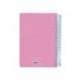 AGENDA ESPIRAL LIDERPAPEL CLAS SIC DIN A5 2025 SEMANA VISTA COLOR ROSA PAPEL 70 GR