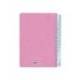 AGENDA ESPIRAL LIDERPAPEL CLASSIC A4 2025 DIA PAGINA COLOR ROSA PAPEL 70 GR