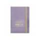 CUADERNO CON GOMILLA ANTARTIK NOTES TAPA BLANDA DIN A5 HOJAS LISAS MORADO Y AMARILLO 80 HOJAS 80 GR FSC