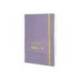 CUADERNO CON GOMILLA ANTARTIK NOTES TAPA BLANDA DIN A5 HOJAS LISAS MORADO Y AMARILLO 80 HOJAS 80 GR FSC