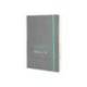 CUADERNO CON GOMILLA ANTARTIK NOTES TAPA BLANDA DIN A5 HOJAS RAYAS GRIS Y TURQUESA 80 HOJAS 80 GR FSC