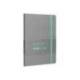 CUADERNO CON GOMILLA ANTARTIK NOTES TAPA BLANDA DIN A5 HOJAS PUNTOS GRIS Y TURQUESA 80 HOJAS 80 GR FSC