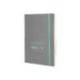 CUADERNO CON GOMILLA ANTARTIK NOTES TAPA BLANDA DIN A5 HOJAS LISAS GRIS Y TURQUESA 80 HOJAS 80 GR FSC