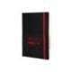 CUADERNO CON GOMILLA ANTARTIK NOTES TAPA BLANDA DIN A5 HOJAS RAYAS NEGRO Y ROJO 80 HOJAS 80 GR FSC