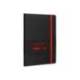 CUADERNO CON GOMILLA ANTARTIK NOTES TAPA BLANDA DIN A5 HOJAS RAYAS NEGRO Y ROJO 80 HOJAS 80 GR FSC