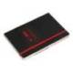 CUADERNO CON GOMILLA ANTARTIK NOTES TAPA BLANDA DIN A5 HOJAS RAYAS NEGRO Y ROJO 80 HOJAS 80 GR FSC