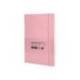 CUADERNO CON GOMILLA ANTARTIK NOTES TAPA BLANDA A5 HOJAS CUADRICULA ROSA PASTEL 80 HOJAS 80 GR FSC