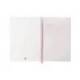 CUADERNO CON GOMILLA ANTARTIK NOTES TAPA BLANDA DIN A5 HOJAS RAYAS ROSA PASTEL 80 HOJAS 80 GR FSC