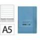 CUADERNO CON GOMILLA ANTARTIK NOTES TAPA BLANDA DIN A5 HOJAS RAYAS AZUL CLARO 80 HOJAS 80 GR FSC