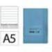 CUADERNO CON GOMILLA ANTARTIK NOTES TAPA BLANDA DIN A5 HOJAS RAYAS AZUL CLARO 80 HOJAS 80 GR FSC