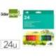 LAPICES DE COLORES ACUARELABLES MARCA LIDERPAPEL CAJA DE 24 COLORES