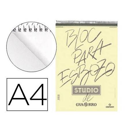 BLOC DE DIBUJO ESBOZO CANSON DIN A4 100 HOJAS 90 GR MICROPERFORADO GRANO FINO