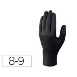 Guantes desechables marca Deltaplus de Nitrilo talla 8-9