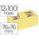 Post-it ® Bloc notas quita y pon 76 x 76 mm amarillo