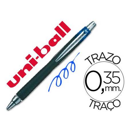 Rotulador-Bolígrafo roller Uni-Ball azul SXN-210 Jet Stream trazo 0,35 mm