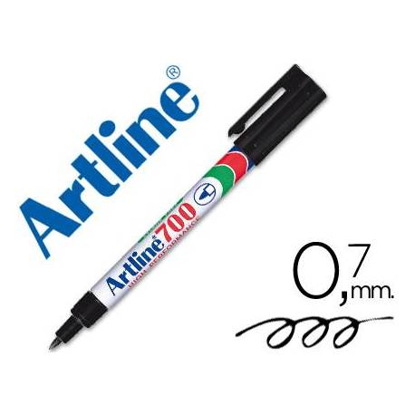 Rotulador Permanente Artline EK-700 Negro Punta redonda